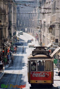 リスボンを走る路面電車