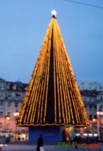 リスボンのクリスマスツリー