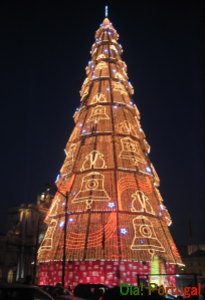リスボン・巨大クリスマスツリー