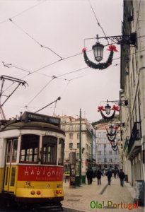 リスボン市電とクリスマス
