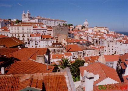 リスボン旅行記：サンタ・ルジア展望台とポルタス・ド・ソル広場からの眺め