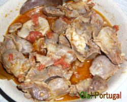 ポルトガル料理　鶏の臓物