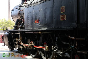 ポルトガルの蒸気機関車（エントロンカメントの鉄道博物館）